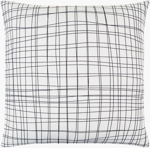 Livabliss Draft Geometric Polyester Throw Pillow Plush Square Accent for Modern Living Spaces DFT001-2222