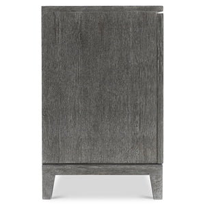 Bernhardt Bernhardt Menton Buffet With Sutton Rustic Oak Finish, Ribbed Doors, Cast Aluminum Pulls, Adjustable Shelves 352132