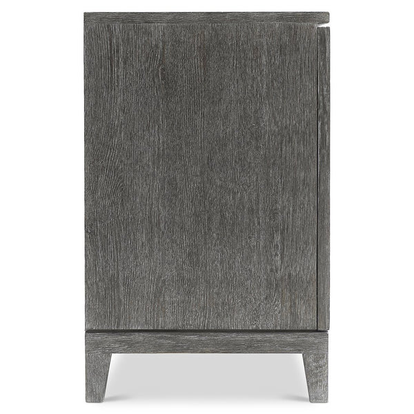 Bernhardt Bernhardt Menton Buffet With Sutton Rustic Oak Finish, Ribbed Doors, Cast Aluminum Pulls, Adjustable Shelves 352132