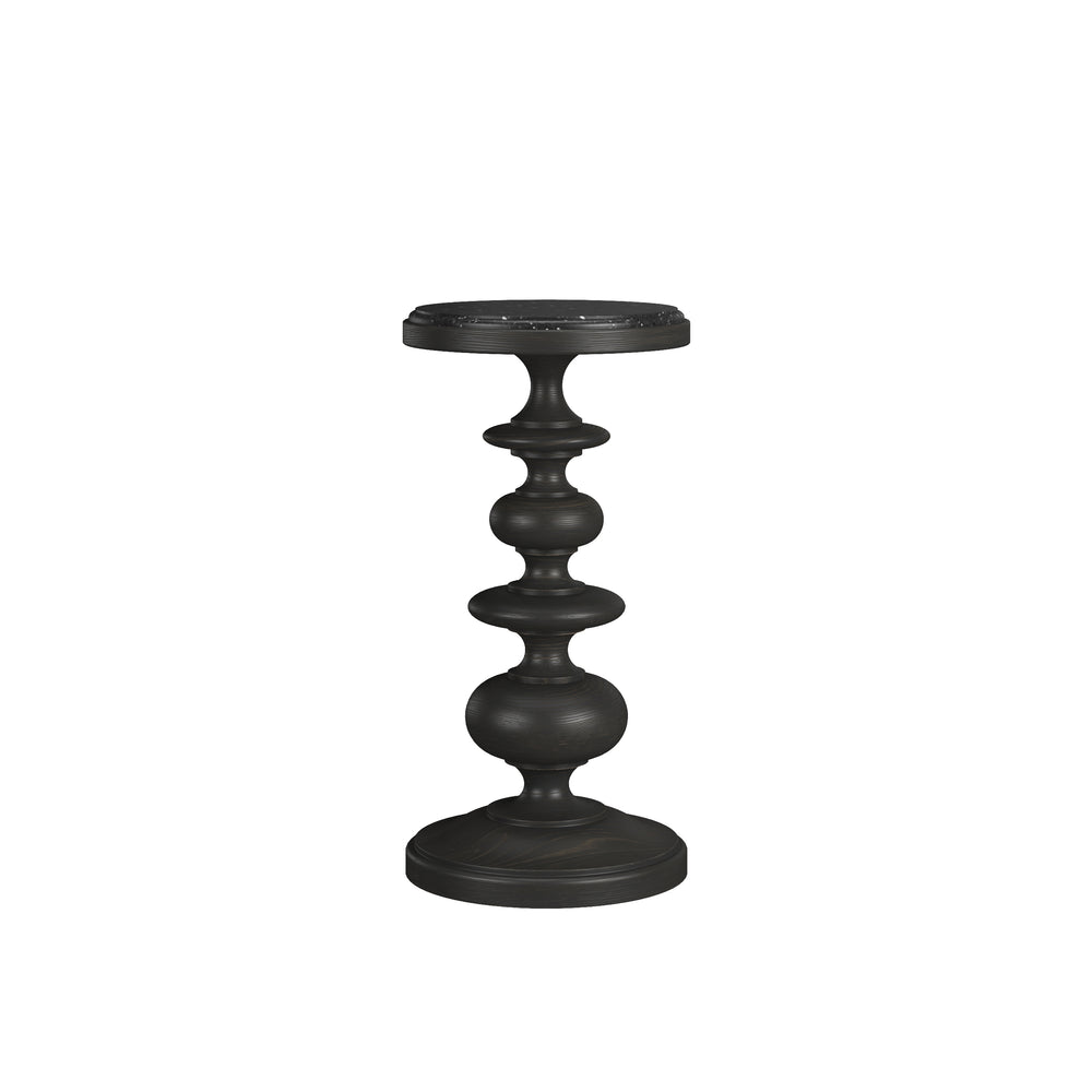 Atrium Accent Table - Stylishly Crafted with Granite Top and Playful Orb Design for Any Living Space