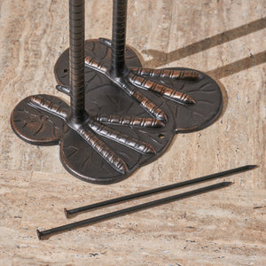 English Elm Christopher Knight Home® - Sunny Outdoor Antique Bronze 39-Inch Aluminum Crane Set, Shiny Copper Finish, Rust-Proof Patio Elegance 62910.00SHNCOP