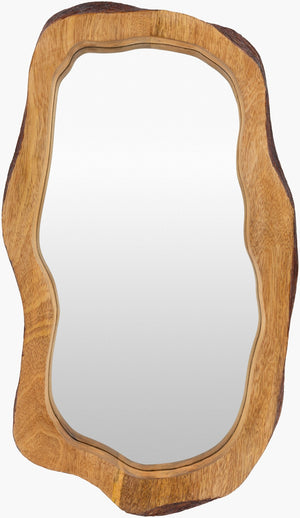 Livabliss Edge Solid Wood Framed Accent Mirror Handcrafted Slim Wall Decor for Entryway DGE103-1220