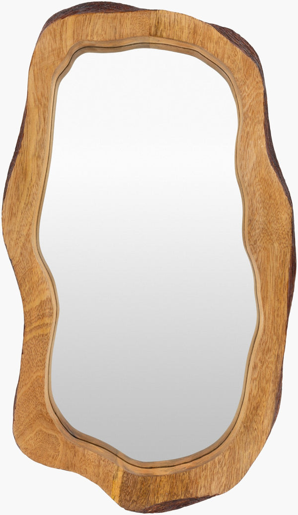 Livabliss Edge Solid Wood Framed Accent Mirror Handcrafted Slim Wall Decor for Entryway DGE103-1220