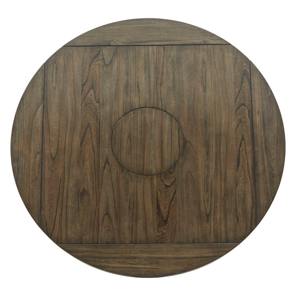 Homelegance By Top-Line Marcellino Espresso Convertible Dining Table with Lazy Susan Espresso Wood