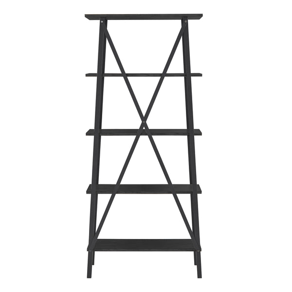 Homelegance By Top-Line Alastor Rustic X-Base 32-inch Bookcase Black MDF