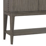 Scott Living Home Griffith Bar Cabinet Gray with Light Wood Finish P367DJ500 Pulaski Furniture