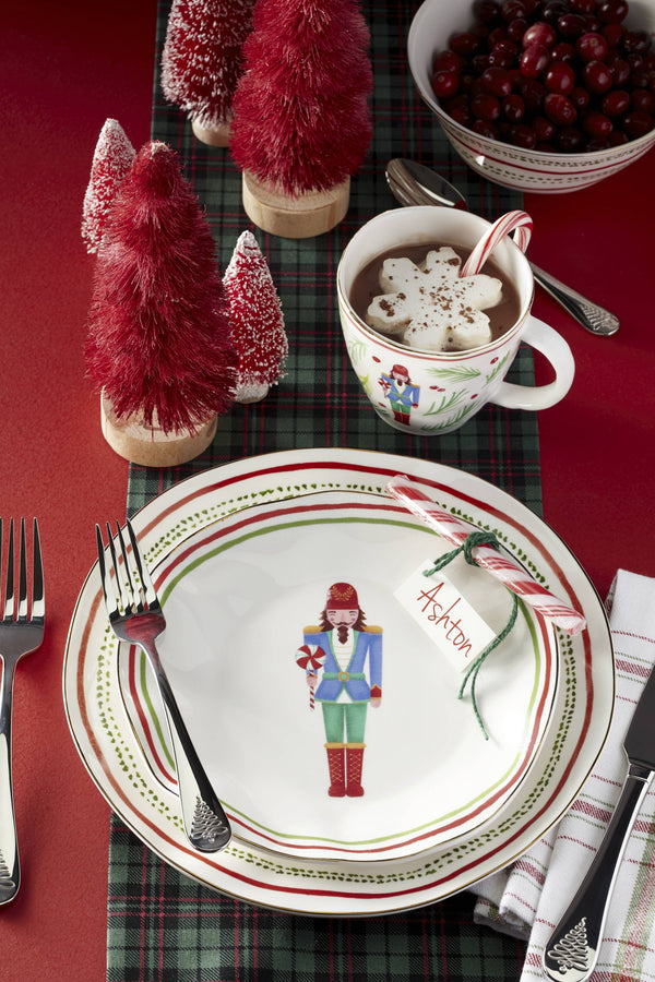 Lenox Nutcracker Dinnerware Mugs, Set of 4, Assorted Multi, WHITE PORCELAIN 896876