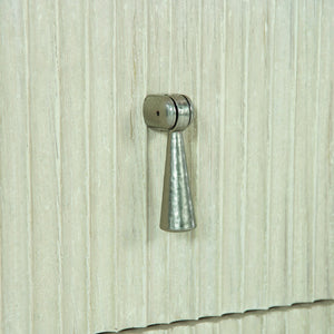 Bernhardt Bernhardt East Hampton Nightstand With Cerused Linen Finish, Aged Silver Pulls & Versatile Storage 395229