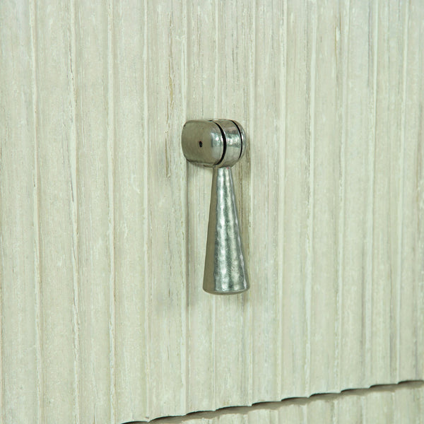 Bernhardt Bernhardt East Hampton Nightstand With Cerused Linen Finish, Aged Silver Pulls & Versatile Storage 395229