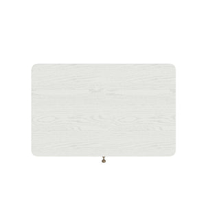 A.R.T. Furniture Haven Vintage-Inspired Open Nightstand - Elegant White Finish with Storage & Cottage Charm 339140-2367