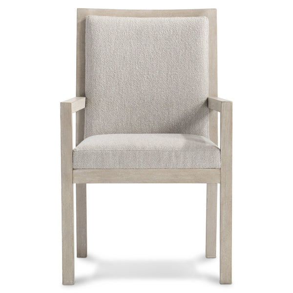 Bernhardt Bernhardt Prado Upholstered Arm Chair In Tawny Finish — Plush Panels, Exposed Wood Frame, Rustic Modern Appeal 324542A