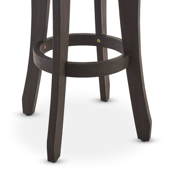 English Elm Christopher Knight Home® - PIKE Dark Gray Acacia Barstools Set of 2 — 30" Backless Outdoor Water-Resistant Contemporary Seats 60810.00