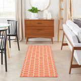 Nourison Reversible Indoor Outdoor RVB01 Machine Made Loom-woven Borderless Design Indoor/Outdoor Modern Outdoor Rug Coral, Coral 89% Polypropylene,11% Polyester 99446974112