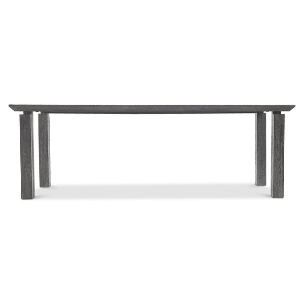 Bernhardt Bernhardt Menton 90" Rustic Modern Dining Table With Floating Beveled Top & Notched Block Legs 352220