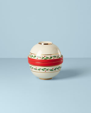 Lenox Holiday Luna 8-Piece Nesting Dinnerware Set Multi, IVORY PORCELAIN 893494