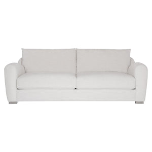 Bernhardt Bernhardt Asher Sculpted Fabric Sofa With Deep Seats, Curved Arms & Plush Back Cushions, Customizable - Made to Order P1056A