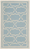 Safavieh Dhurries 545 Hand Woven Flat Weave  Rug Light Blue / Ivory DHU545B-26