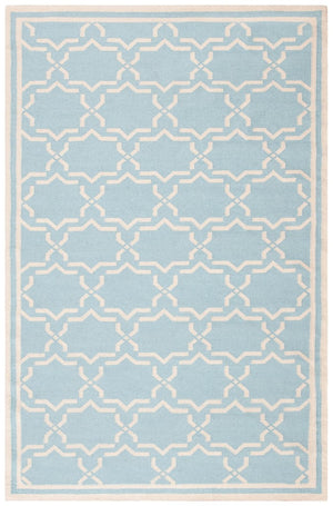 Safavieh Dhurries 545 Hand Woven Flat Weave  Rug Light Blue / Ivory DHU545B-26