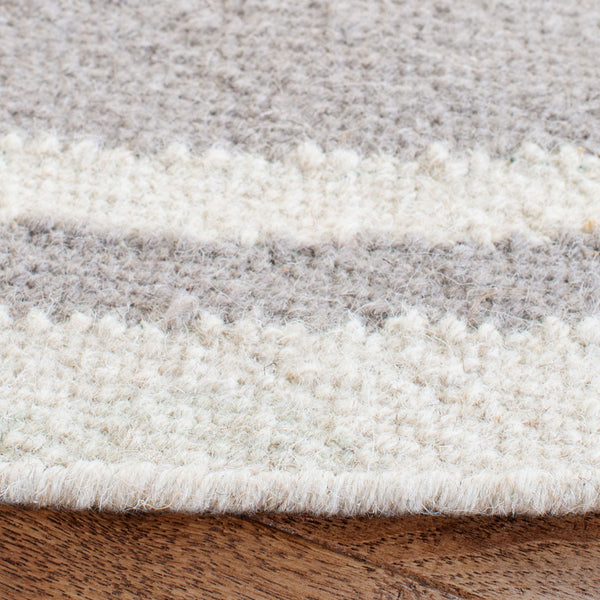 Safavieh Dhurries 545 Hand Woven Flat Weave  Rug Grey / Ivory DHU545G-26