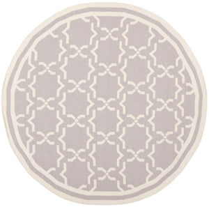 Safavieh Dhurries 545 Hand Woven Flat Weave  Rug Grey / Ivory DHU545G-26