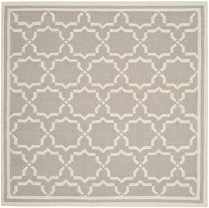 Safavieh Dhurries 545 Hand Woven Flat Weave  Rug Grey / Ivory DHU545G-26