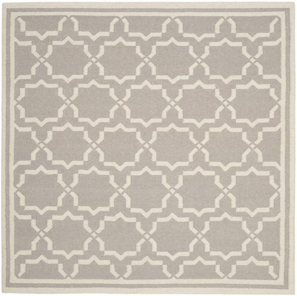 Safavieh Dhurries 545 Hand Woven Flat Weave  Rug Grey / Ivory DHU545G-26