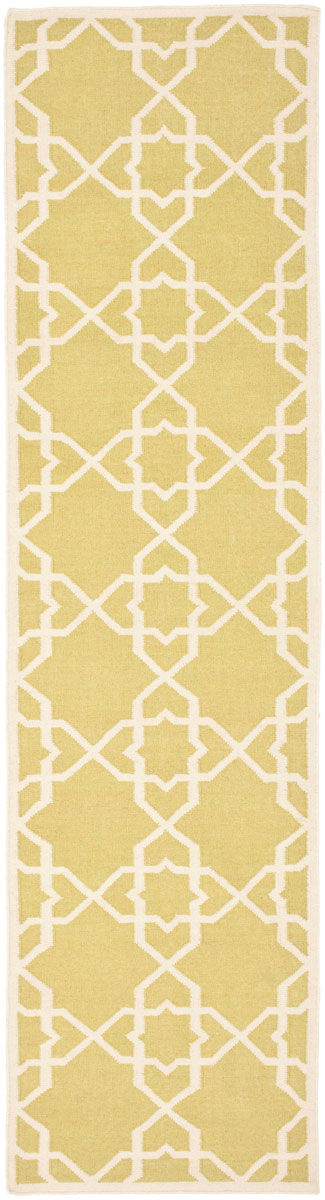 Safavieh Dhurries 548 Hand Woven Flat Weave  Rug Olive / Ivory DHU548A-3