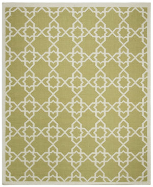 Safavieh Dhurries 548 Hand Woven Flat Weave  Rug Olive / Ivory DHU548A-3