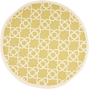 Safavieh Dhurries 548 Hand Woven Flat Weave  Rug Olive / Ivory DHU548A-3