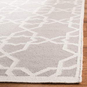 Safavieh Dhurries 548 Hand Woven Flat Weave  Rug Grey / Ivory DHU548G-26