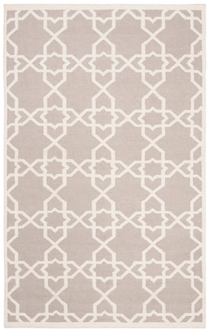 Safavieh Dhurries 548 Hand Woven Flat Weave  Rug Grey / Ivory DHU548G-26