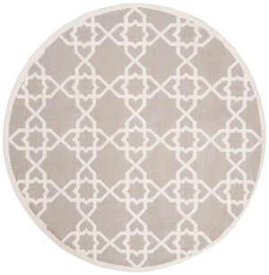 Safavieh Dhurries 548 Hand Woven Flat Weave  Rug Grey / Ivory DHU548G-26