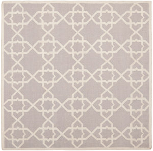 Safavieh Dhurries 548 Hand Woven Flat Weave  Rug Grey / Ivory DHU548G-26