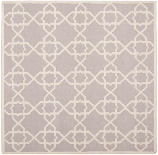 Safavieh Dhurries 548 Hand Woven Flat Weave  Rug Grey / Ivory DHU548G-26