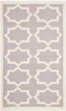 Safavieh Dhurries 549 Hand Woven Flat Weave  Rug Grey / Ivory DHU549G-26