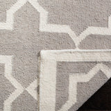 Safavieh Dhurries 549 Hand Woven Flat Weave  Rug Grey / Ivory DHU549G-26