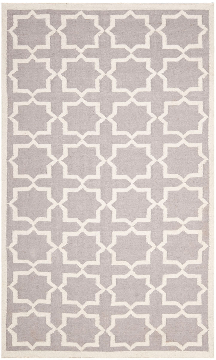 Safavieh Dhurries 549 Hand Woven Flat Weave  Rug Light Blue DHU549A-3