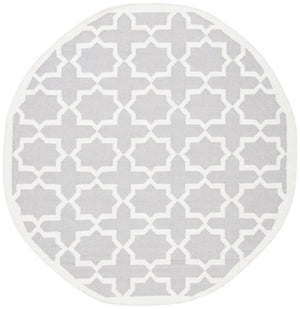 Safavieh Dhurries 549 Hand Woven Flat Weave  Rug Grey / Ivory DHU549G-26