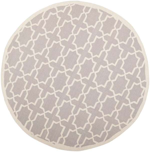 Safavieh Dhurries 549 Hand Woven Flat Weave  Rug Grey / Ivory DHU549G-26