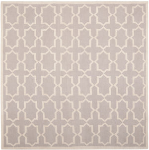 Safavieh Dhurries 549 Hand Woven Flat Weave  Rug Grey / Ivory DHU549G-26