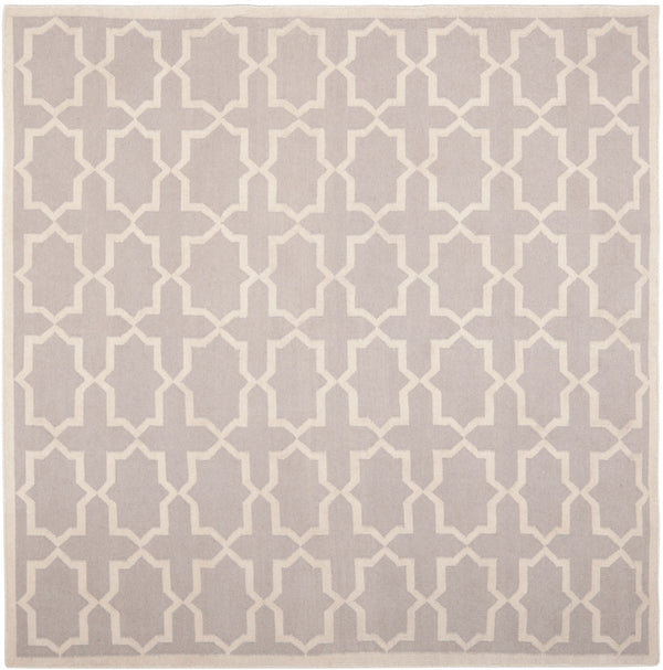 Safavieh Dhurries 549 Hand Woven Flat Weave  Rug Grey / Ivory DHU549G-26