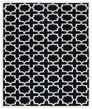 Safavieh Dhurries 549 Hand Woven Flat Weave  Rug Black / Ivory DHU549L-26