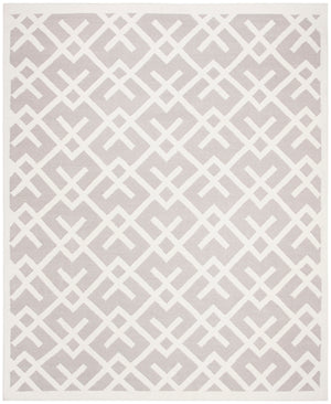 Safavieh Dhurries 552 Hand Woven Flat Weave  Rug Grey / Ivory DHU552G-26