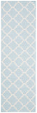 Safavieh Dhurries 554 Hand Woven Flat Weave  Rug Light Blue / Ivory DHU554B-26