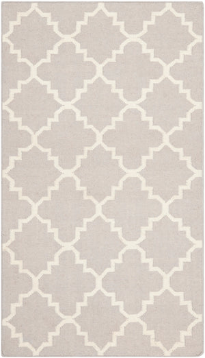 Safavieh Dhurries 554 Hand Woven Flat Weave  Rug Grey / Ivory DHU554G-26