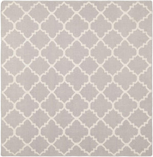 Safavieh Dhurries 554 Hand Woven Flat Weave  Rug Grey / Ivory DHU554G-26