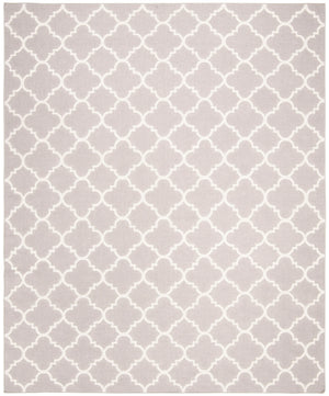 Safavieh Dhurries 554 Hand Woven Flat Weave  Rug Grey / Ivory DHU554G-26
