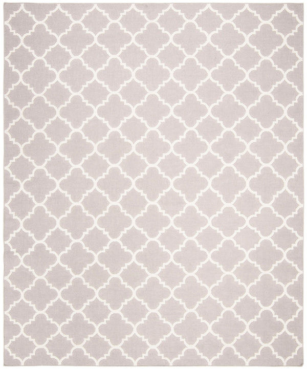Safavieh Dhurries 554 Hand Woven Flat Weave  Rug Grey / Ivory DHU554G-26