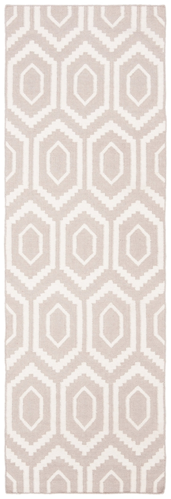 Safavieh Dhurries 556 Hand Woven Flat Weave  Rug Grey / Ivory DHU556G-26