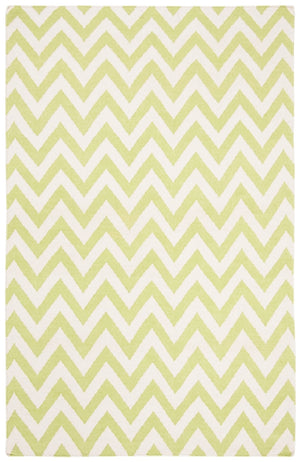 Safavieh Dhurries 557 Hand Woven Flat Weave  Rug Green / Ivory DHU557A-26